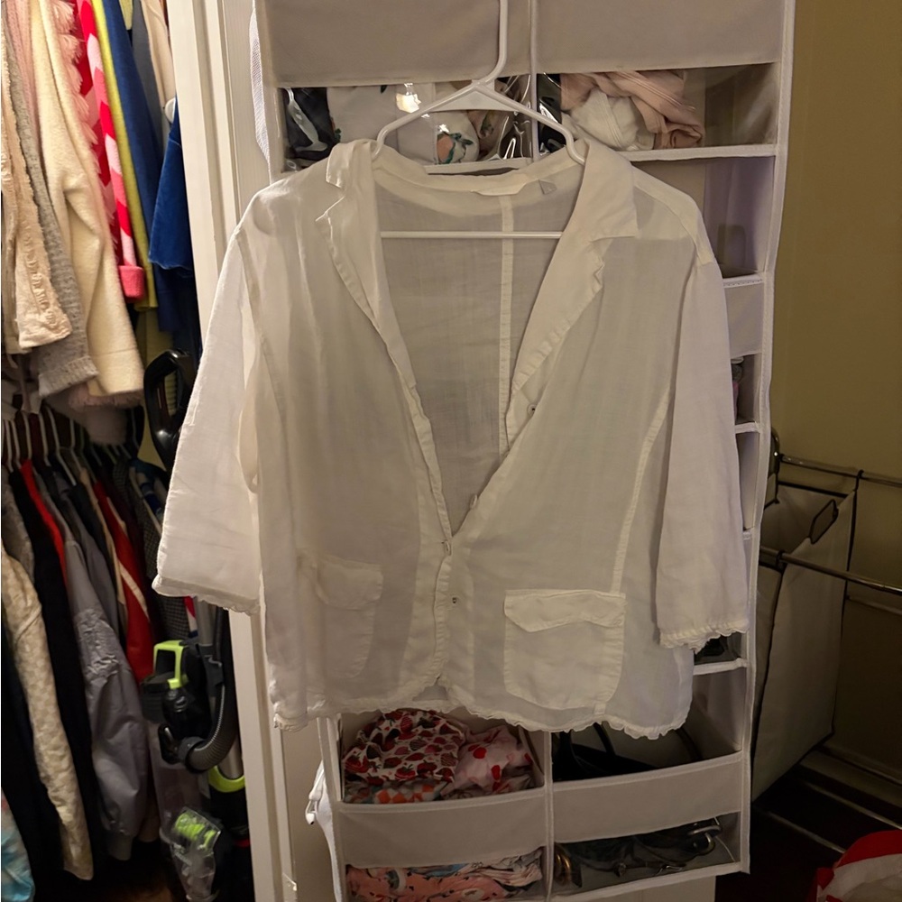 Elegant Cream Sheer Top